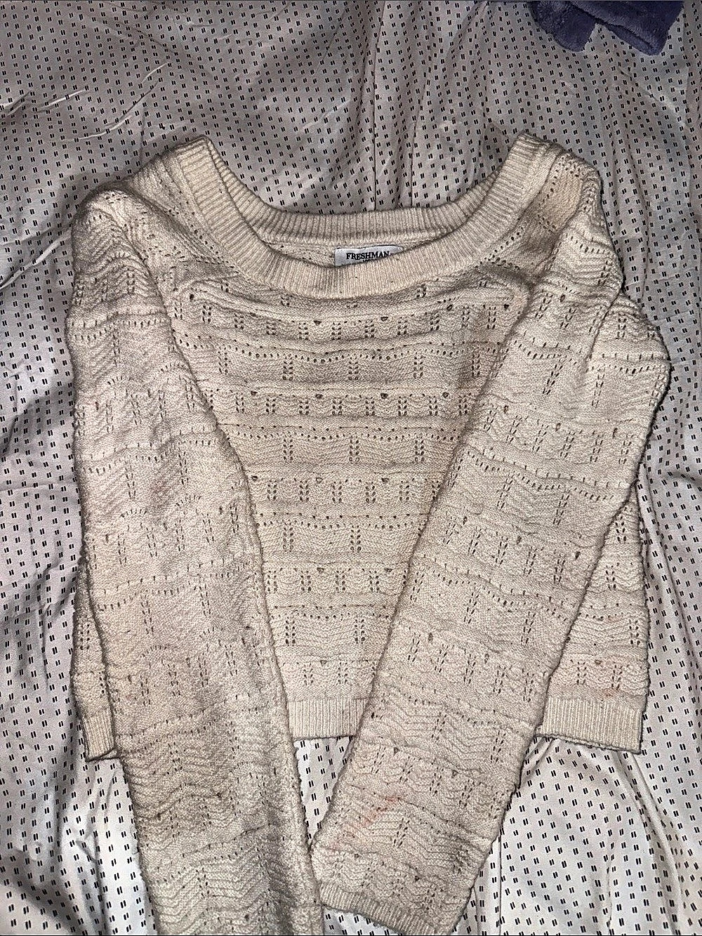 Freshman Knit Crewneck Sweater Size Large